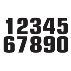 TECNOSEL Pack 3 numbers 8 for race 20X13 CM 1095883010