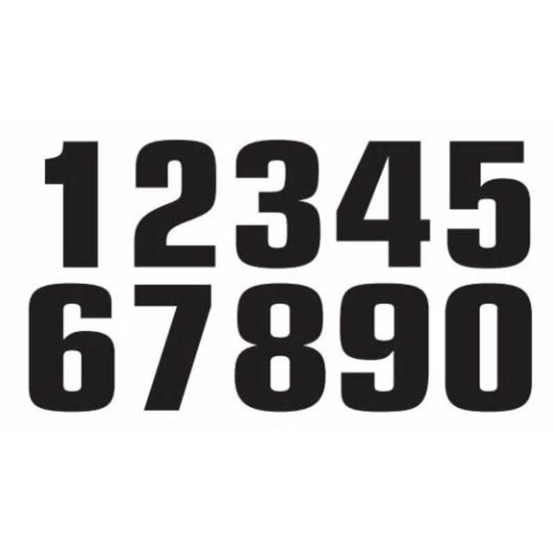 TECNOSEL Pack 3 numbers 8 for race 20X13 CM 1095883010