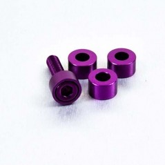 Cylindrical aluminum washer  M6 LWACP6