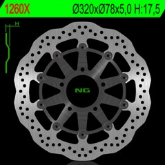 NG BRAKE DISK Disco de freno flotante pétalo 1260XG 1044705