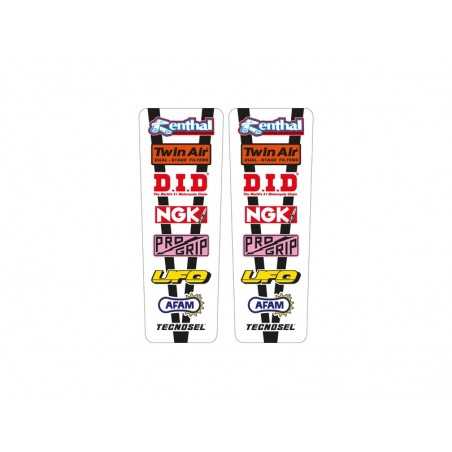 TECNOSEL Fender Adhesive Stickers VINTAGE SPONSORS 1091602