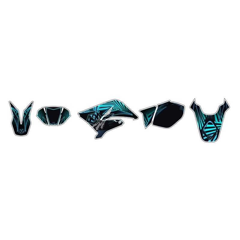 KUTVEK Kit adhesivos pegatinas para moto GRAFF 1067877