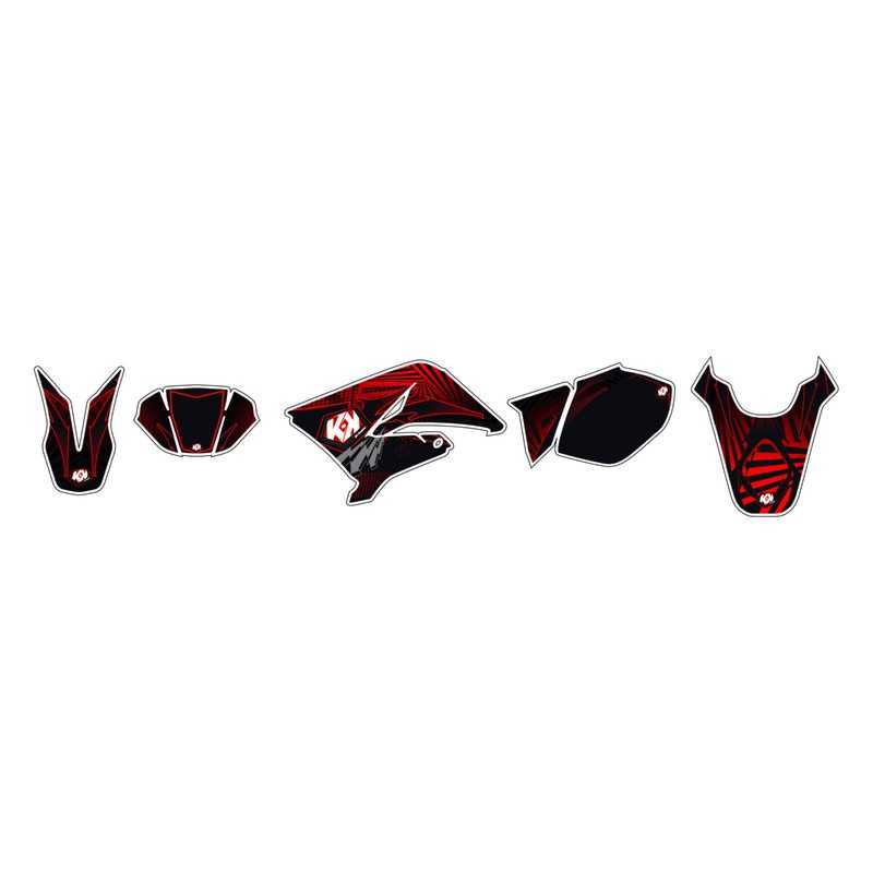 KUTVEK Kit adhesivos pegatinas para moto GRAFF 1067870