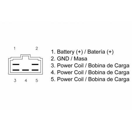 TECNIUM Regulador moto DZE 1080592