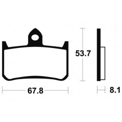 TECNIUM Pastillas de freno sinterizadas para moto MTR122 1090548