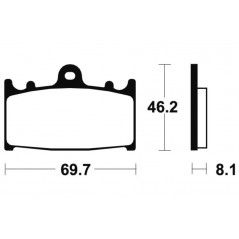 TECNIUM Pastillas de freno sinterizadas para moto MTR131 1090551