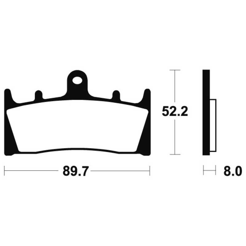 TECNIUM Sintered motorcycle brake pads MTR186 1090557
