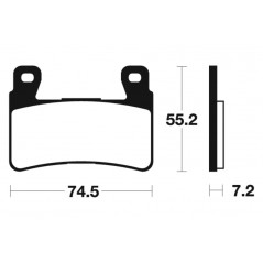 TECNIUM Pastillas de freno sinterizadas para moto MTR234 1090564