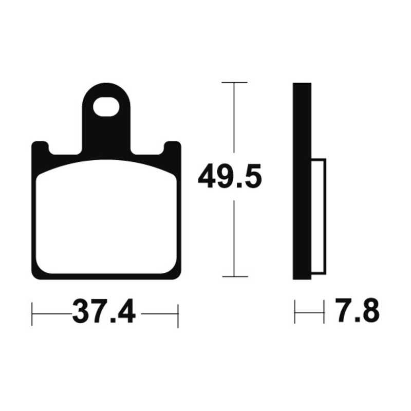 TECNIUM Sintered motorcycle brake pads MTR338 1090572
