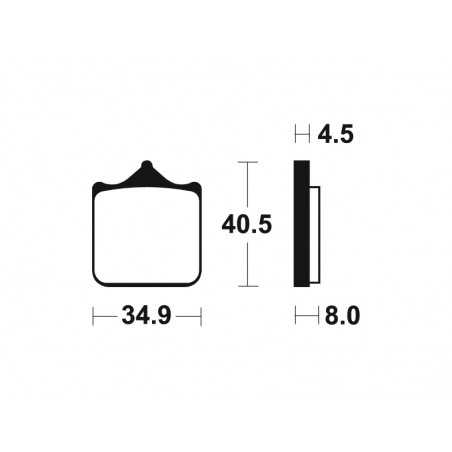 TECNIUM Sintered motorcycle brake pads MTR370 1090578