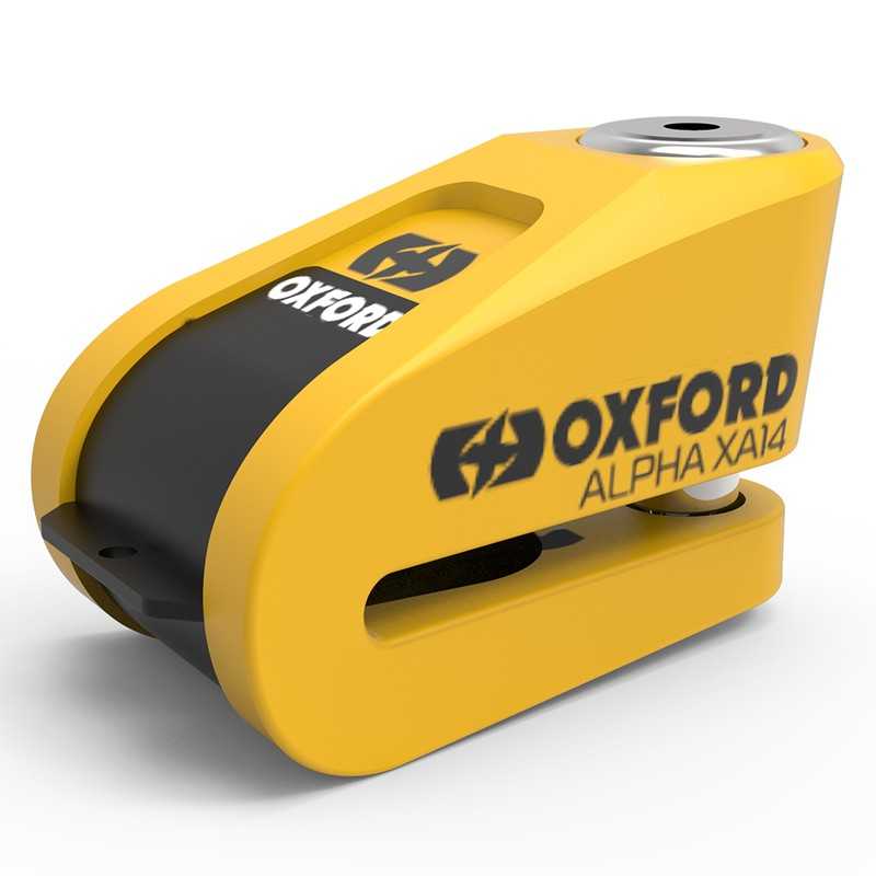 OXFORD Disc padlock with alarm - stainless steel ALPHA XA14 Ø14 MM 1068387