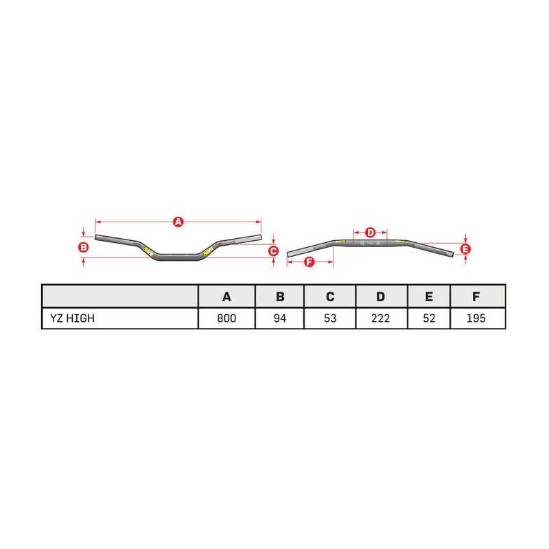 PRO TAPER Offroad enduro motorcycle high handlebar SEVEN HEIGHT 1081607001