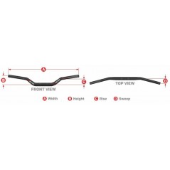 SCAR Manillar de moto sin barra O RC Ø28.6MM 4010002401