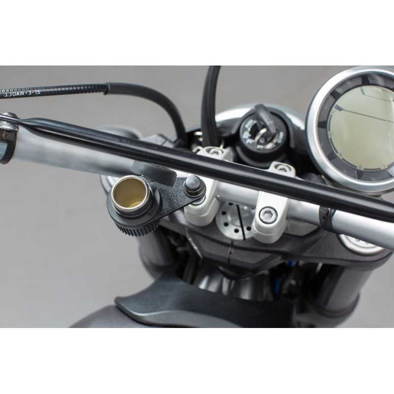 SW-MOTECH Placa de fijación para la toma mechero y manillar con tornillo M10 M10. EMA0010712400