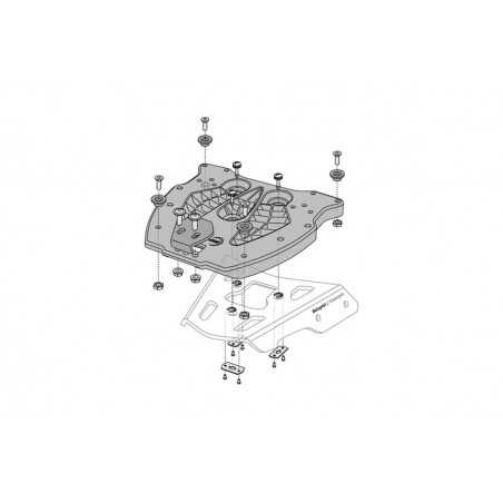 SW-MOTECH Placa adaptadora para portaequipajes de baúl QUICK-LOCK TRAX GPT00152400