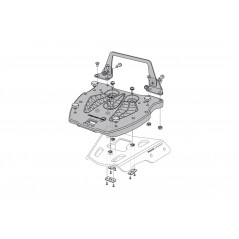 SW-MOTECH Placa adaptadora para portaequipajes de baúl QUICK-LOCK HEPCO BECKER GPT00152410
