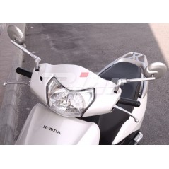 Mirror, rearview, handlebar, 102mm, grey, left or right
