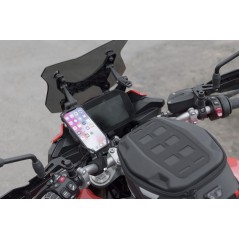 SW-MOTECH Soporte para teléfono móvil grande con correas de silicona T-LOCK TL0094010300
