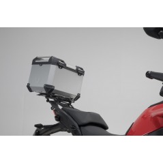 SW-MOTECH Aluminum motorcycle trunk + luggage rack + padlocks TRAX ADV - ADVENTURE-RACK TRAX ADV - ADVENTURE-RACK GPT22822700VAR