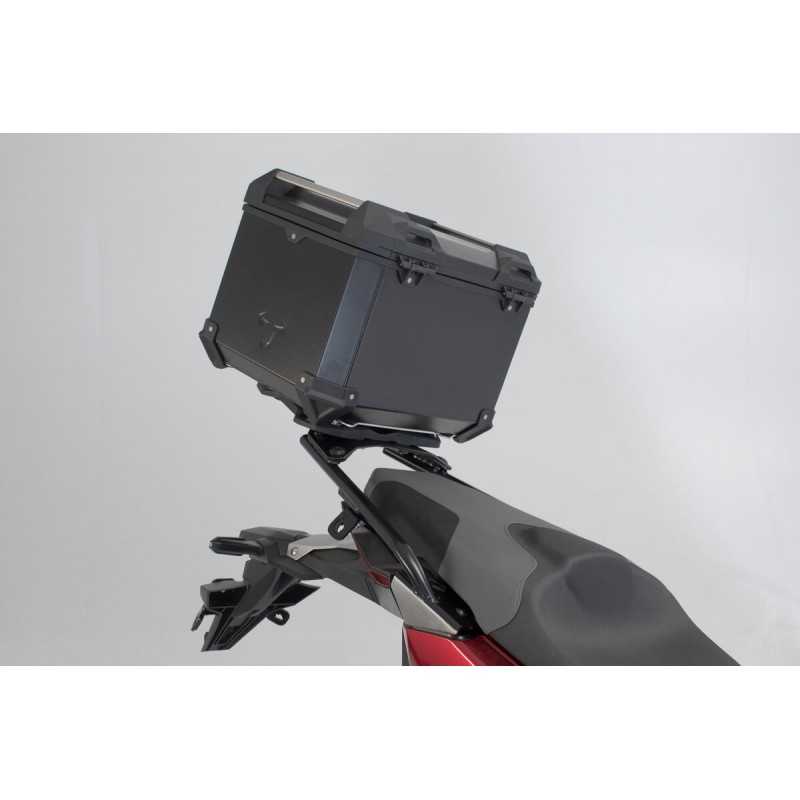 SW-MOTECH Baúl moto aluminio + portaequipajes candados TRAX ADV - STREET-RACK GPT01808700VAR