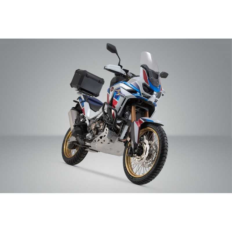 SW-MOTECH Aluminum motorcycle trunk + luggage rack + padlocks TRAX ADV - ADVENTURE-RACK TRAX ADV - ADVENTURE-RACK GPT01942700VAR