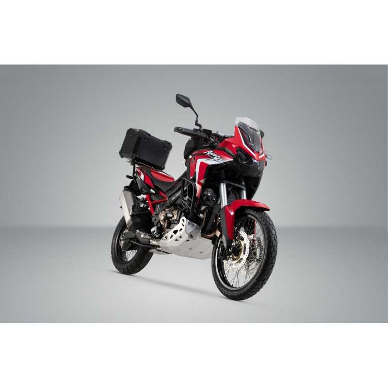 SW-MOTECH Aluminum motorcycle trunk + luggage rack + padlocks TRAX ADV - ADVENTURE-RACK TRAX ADV - ADVENTURE-RACK GPT019507001VA