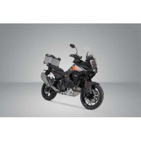 SW-MOTECH Aluminum motorcycle trunk + luggage rack + padlocks TRAX ADV - ADVENTURE-RACK TRAX ADV - ADVENTURE-RACK GPT04835700VAR