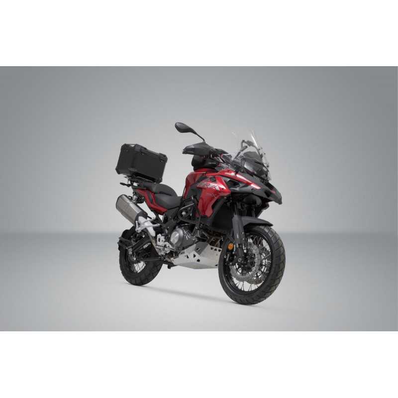 SW-MOTECH Aluminum motorcycle trunk + luggage rack + padlocks TRAX ADV - ADVENTURE-RACK TRAX ADV - ADVENTURE-RACK GPT198067001VA
