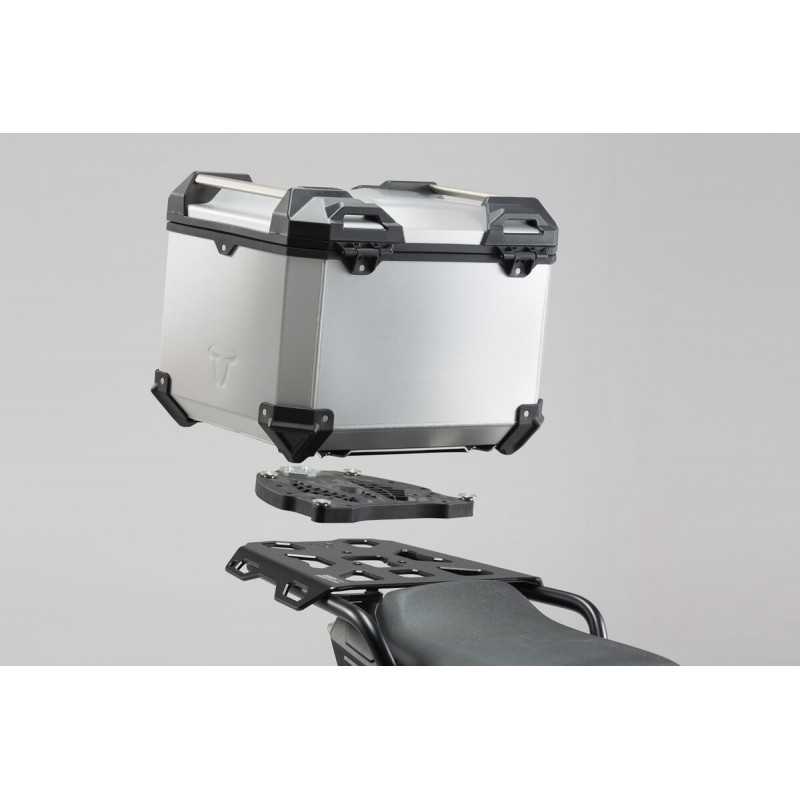 SW-MOTECH Aluminum motorcycle trunk + luggage rack + padlocks TRAX ADV - ALU-RACK TRAX ADV - ALU-RACK GPT22139700VAR