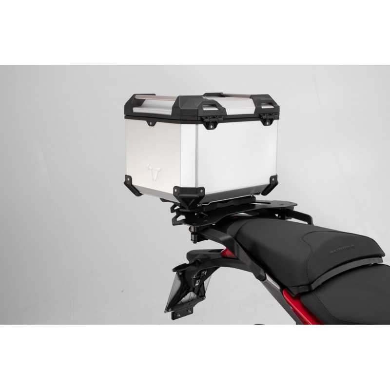 SW-MOTECH Aluminum motorcycle trunk + luggage rack + padlocks TRAX ADV - STREET-RACK TRAX ADV - STREET-RACK GPT228927000VAR