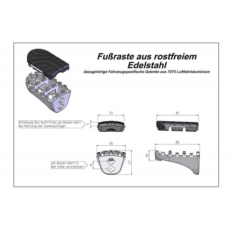 SW-MOTECH Footrest footrest kit ION ION FRS0101110201S