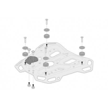 SW-MOTECH Kit adapters for luggage rack ADVENTURE-RACK TRAX ADV/ION/EVO ADVENTURE-RACK TRAX ADV/ION/EVO GPT0015235100B