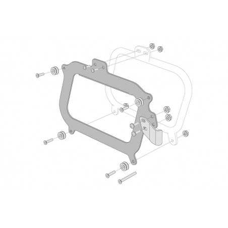 SW-MOTECH Kit adaptadores para soporte lateral original GIVI TRAX KFT0015210700B