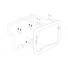 SW-MOTECH Kit adaptador para soporte lateral original ADAPTADORES KFT0015210900S