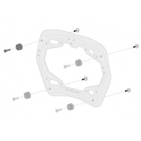SW-MOTECH Side stand adapter kit PRO AERO ABS PRO AERO ABS KFT0015235200