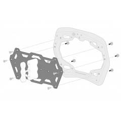 SW-MOTECH Kit adaptadores para soporte lateral PRO ROTOPAX KFT0015235900