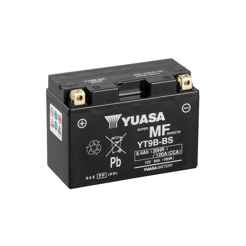 YUASA Batería sin mantenimiento activada de fábrica W/C - YT9B 1122766