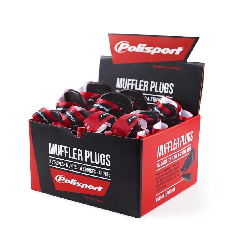 POLISPORT Kit 4 exhaust covers 2T / 6 4T 1119702001