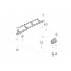 SW-MOTECH Kit adaptadores para portaequipajes STEEL-RACK GIVI MONOLOCK GPT0015220300B