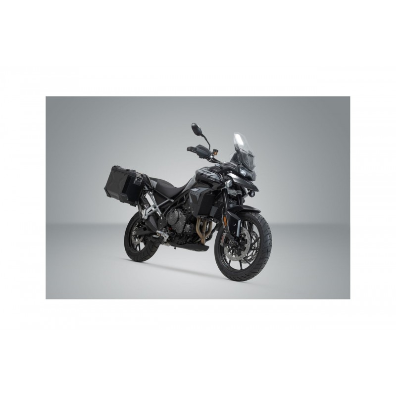 SW-MOTECH Sistema de maletas laterales con herraje TRAX ADV + AKRAPOVIC 45/37 LITROS EN ALUMINIO KFT.11.953.72002/B