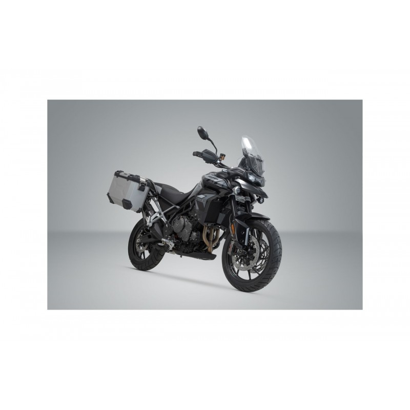 SW-MOTECH Sistema de maletas laterales con herraje TRAX ADV + AKRAPOVIC 45/37 LITROS EN ALUMINIO KFT.11.953.72002/S