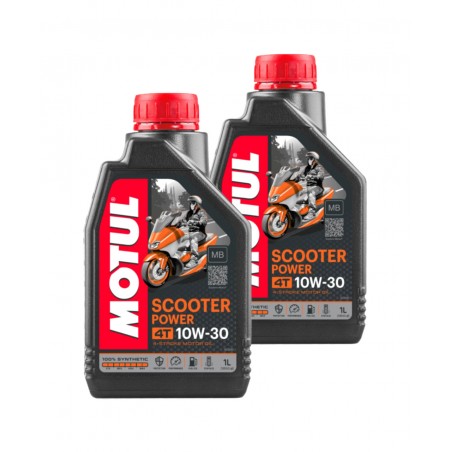 TUDETIC 2x Aceite SCOOTER POWER 4T 10W30 MB 1 L KT-2