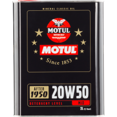 TUDETIC - Kit 4x Engine lubricating oil 20W50 MOTUL CLASSIC 2L KT-23