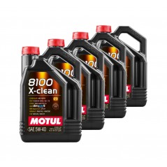 TUDETIC 4x Engine Oil Kit 8100 X-CLEAN C3 5W40 5L KT-30
