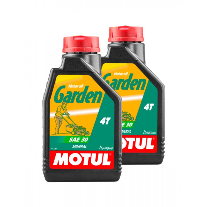 TUDETIC 2x Engine oil GARDEN 4T SAE 30 1L KT-37