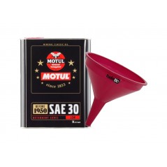TUDETIC Aceite de motor + Embudo SAE 30 (CLASSIC) 2L KT-66