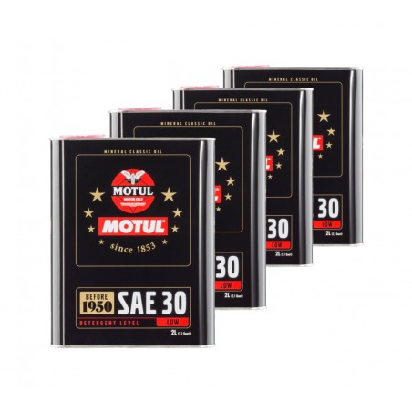 TUDETIC - 4x Engine Oil Kit SAE 30 (CLASSIC) 2L KT-72