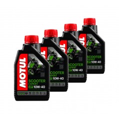 TUDETIC - Kit 4x Lubricating oil 4T SCOOTER EXPERT 10W40 1L KT-86