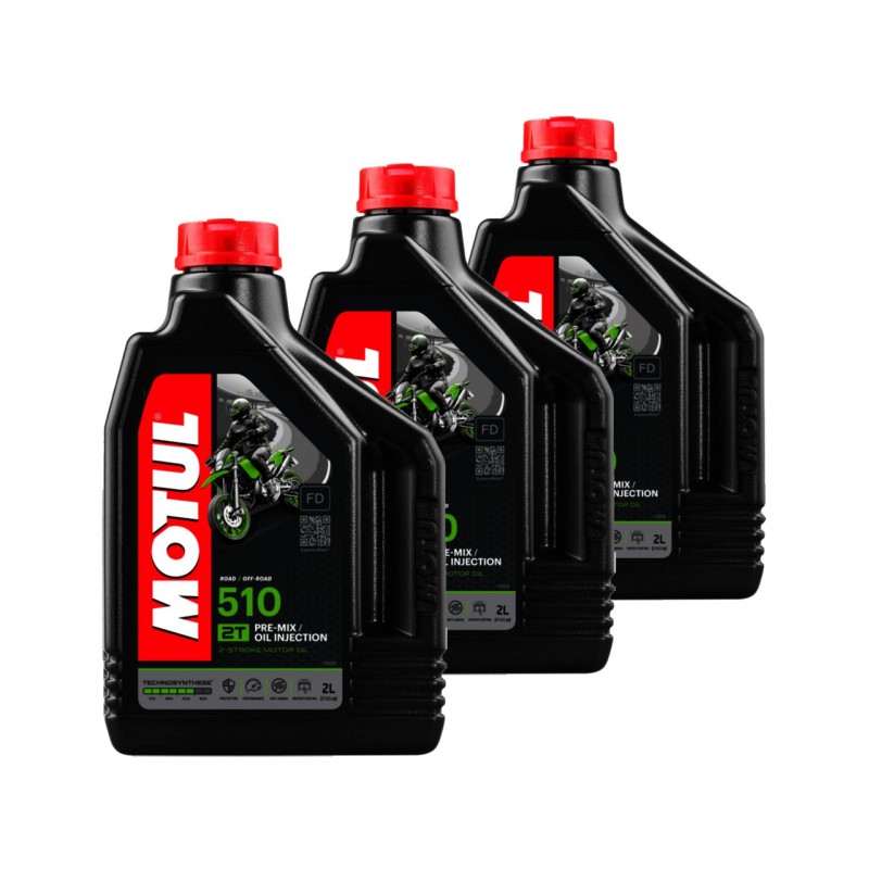 TUDETIC Kit de 3x Aceite Motor 510 2T 2L KT-100