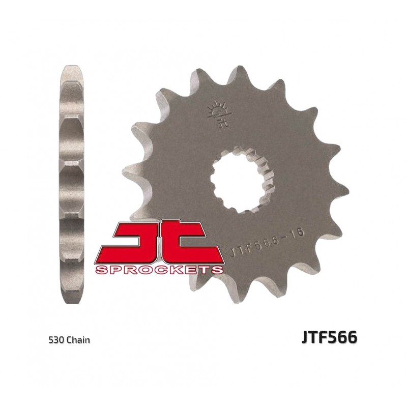 JT SPROCKETS Piñón delantero estándar de acero 566 P-520 1077439003